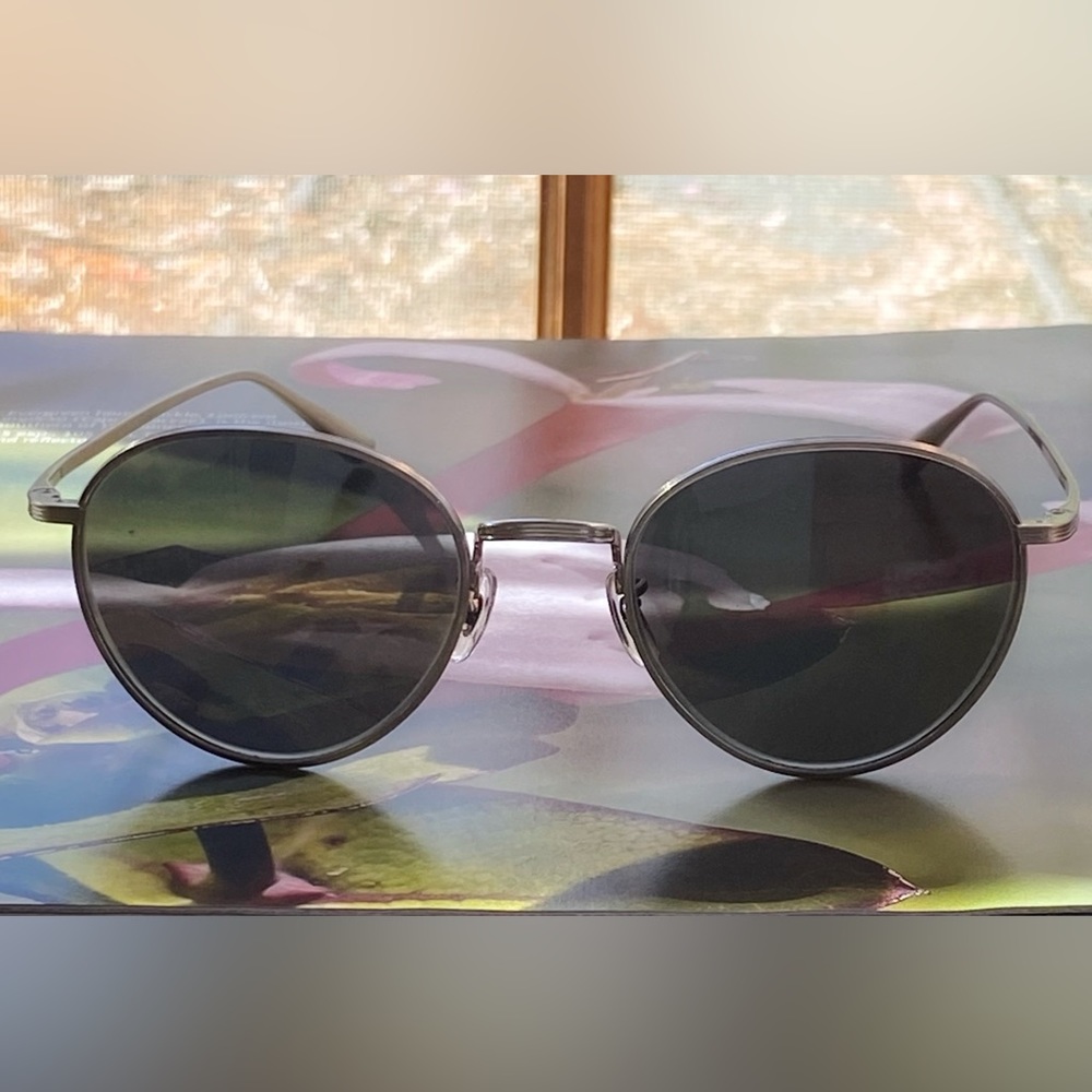 Oliver Peoples for the Row, Brownstone 2 Pre-Owned Metal Sunglasses - OV1231ST